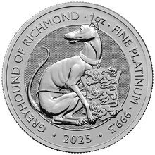 2025 Greyhound of Richmond - Tudor Beasts 1oz Platinum Coin