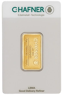 5g Gold Bar C. Hafner Minted