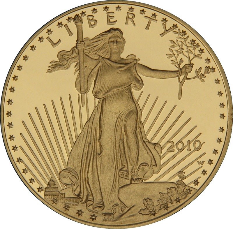 2010 Proof 1/2oz American Eagle Gold Coin