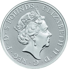 2oz Silver Coin, Unicorn of Scotland - Queen's Beast 2018