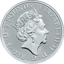2018 2oz Unicorn of Scotland Silver Coin Queen's Beasts
