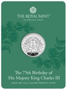 2023 75th Birthday of King Charles III Half Ounce Silver Proof Coin