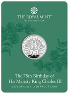 2023 75th Birthday of King Charles III 1/2oz Silver Proof Coin