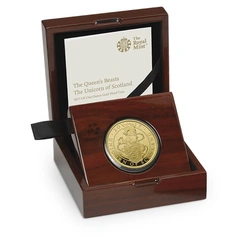 2017 1oz Unicorn of Scotland Gold Coin Queen's Beasts Proof Boxed