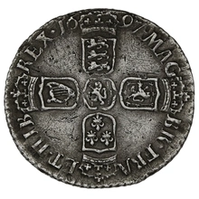 1697B Silver Sixpence Coin William III Bristol Mint