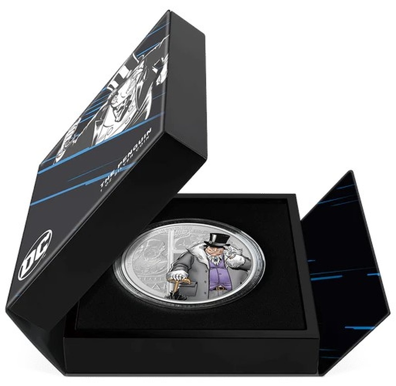2023 The Penguin DC Villains 1oz Proof Silver Coin Boxed