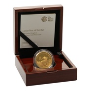 2020 Royal Mint 1/4oz Year of the Rat Proof Gold Coin Boxed