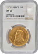 1979 Krugerrand Gold Coin 1oz NGC MS66
