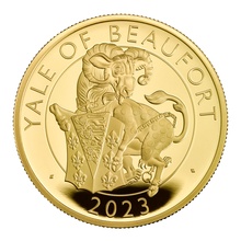 2023 Yale of Beaufort Gold Coin Tudor Beasts 1oz Proof Boxed