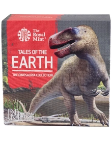 2020 Dinosaurs Collection Megalosaurus Fifty Pence 50p Proof Gold Coin Boxed