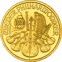 1999 1/2oz Austrian Gold Philharmonic Coin