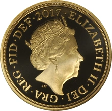 2017 Proof £2 Coin Gold Queen Elizabeth II 200th Anniversary