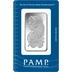 50g Silver Bar PAMP Lady Fortuna Minted