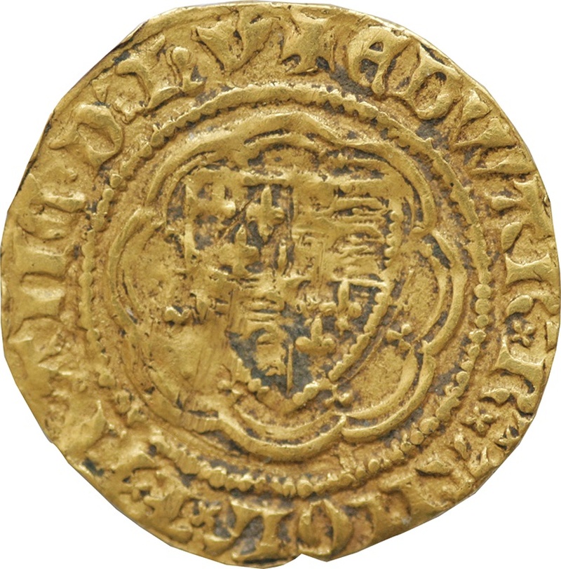 Quarter Noble Gold Coin Edward III Good Fine