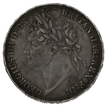 1822 Silver Crown Coin George IV TERTIO