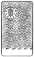 100oz Silver Bar - Grade B