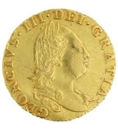 1786 Gold Half Guinea Coin George III