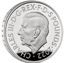 2022 Proof Piedfort Silver Crown £5 Coin Her Majesty Queen Elizabeth II Boxed