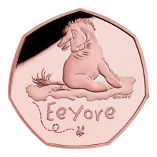 2022 Proof 50p Gold Coin Eeyore Boxed