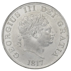 1817 Silver Half Crown Coin George III