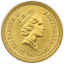 1987 1/10oz Australian Kangaroo Gold Nugget Coin