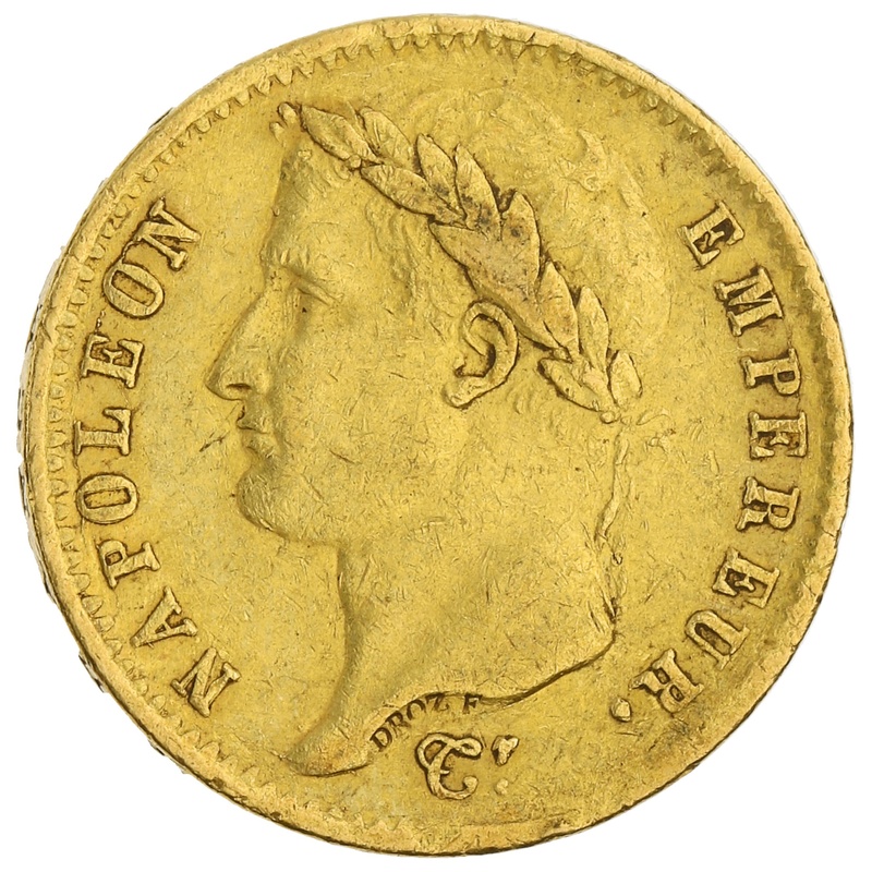 1807 20 French Francs - Napoleon (I) Laureate Head - A