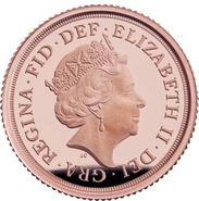 2020 Proof Gold Half Sovereign Elizabeth II Fifth Head