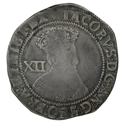 Silver Shilling Coin James I Near Fine