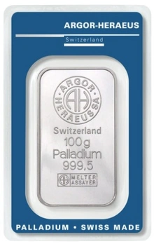100g Palladium Bar Grade B