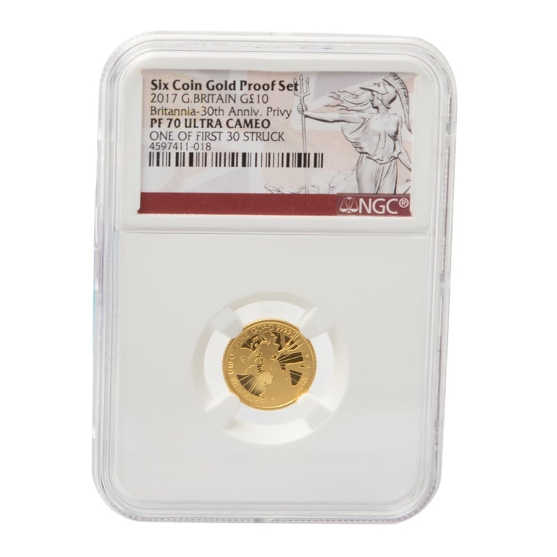 2017 Tenth Ounce Proof Britannia Gold Coin NGC PF70