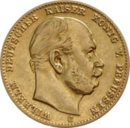 10 Mark German Wilhelm I 1872-1880