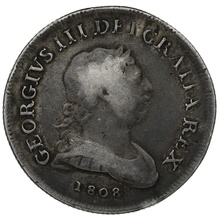 1808 Irish George III Silver Thirty Pence Bank Token