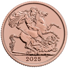 2025 Last of the Rose Gold Half Sovereign in a Gift Box
