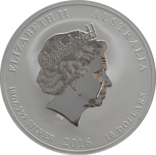 2016 Year of the Monkey Silver Coin 10oz Perth Mint Australian Lunar Series