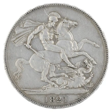 1821 Silver Crown Coin George IV