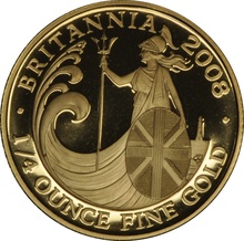 2008 Proof 1/4oz Gold Britannia Coin