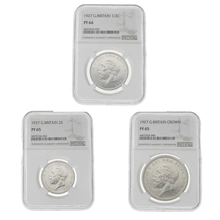 1927 George V Silver Proof Six Coin Set Slabbed