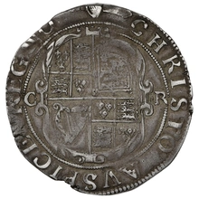 1632-1633 Silver Shilling Coin Charles I Harp