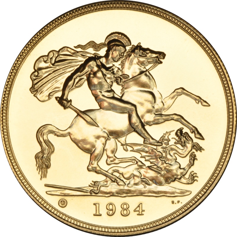 1984 Gold £5 Coin Brilliant Uncirculated