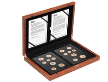 Gold Proof 2015 Fourth and Fifth Circulating UK Coinage Portrait Set Boxed