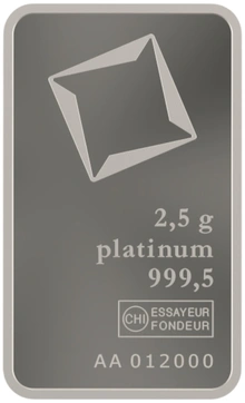 Second Hand Platinum 2.5g Bar