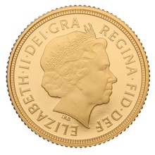 2015 Proof Gold Half Sovereign Elizabeth II Fourth Head
