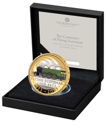 2023 £2 Proof 100th Anniversary of the Flying Scotsman Silver Coin Colour Boxed