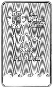 100oz Silver Bar Grade B