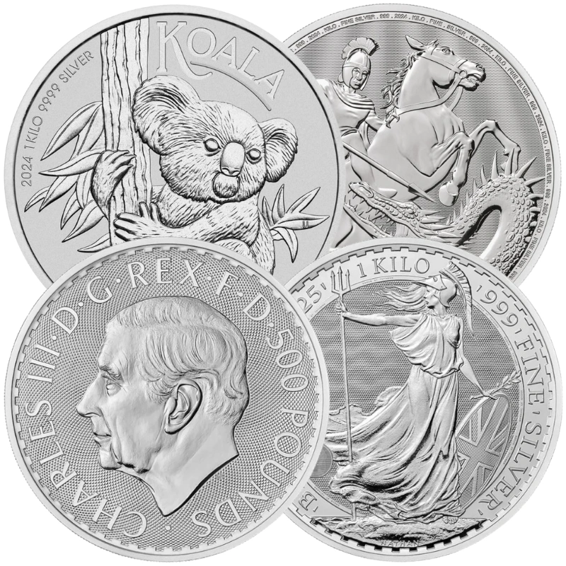 Grade B - 1 Kilo Silver Coin