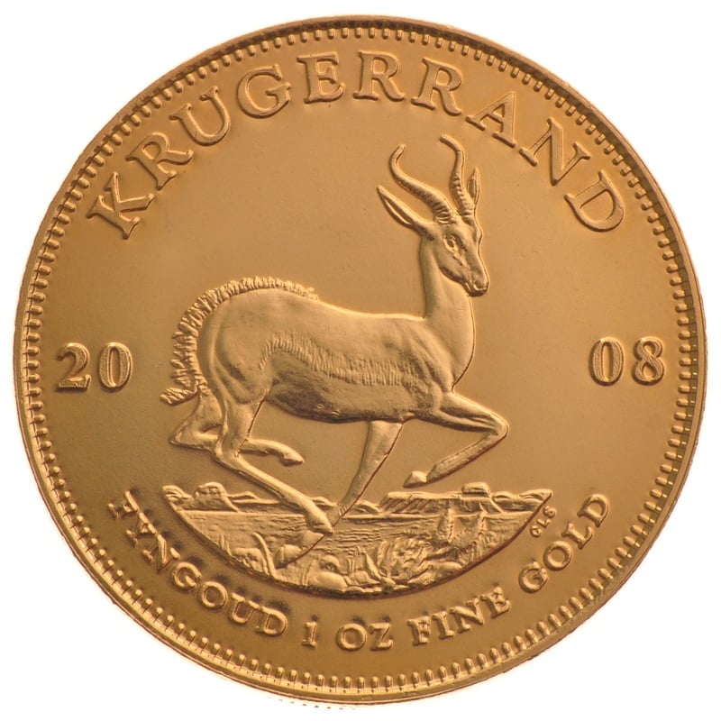 2008 Krugerrand Gold Coin 1oz