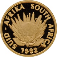 1992 Protea 1oz Proof Gold Coin