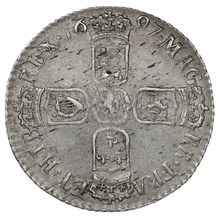 1697 Silver Sixpence Coin William III 