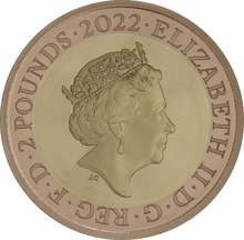 2022 Proof £2 Gold Coin Alexander Graham Bell Boxed