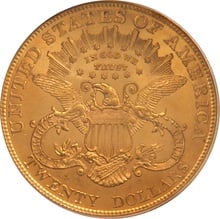 1904 $20 Gold Coin Double Eagle Liberty Head Philadelphia PCGS MS62